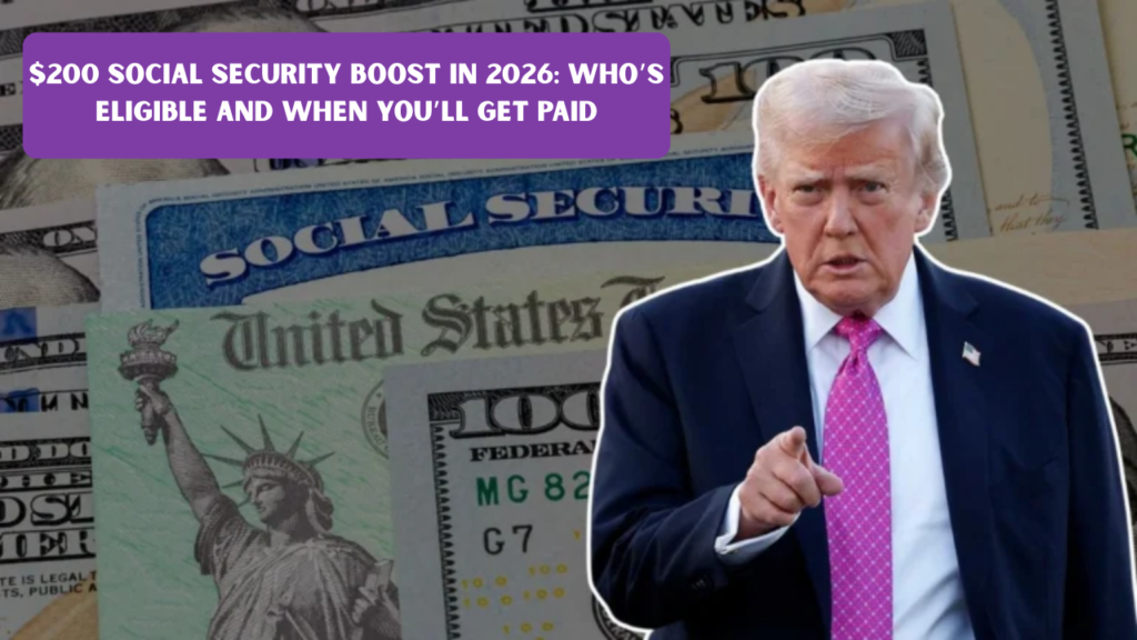 $200 Social Security Boost in 2026: Who’s Eligible and When You’ll Get Paid