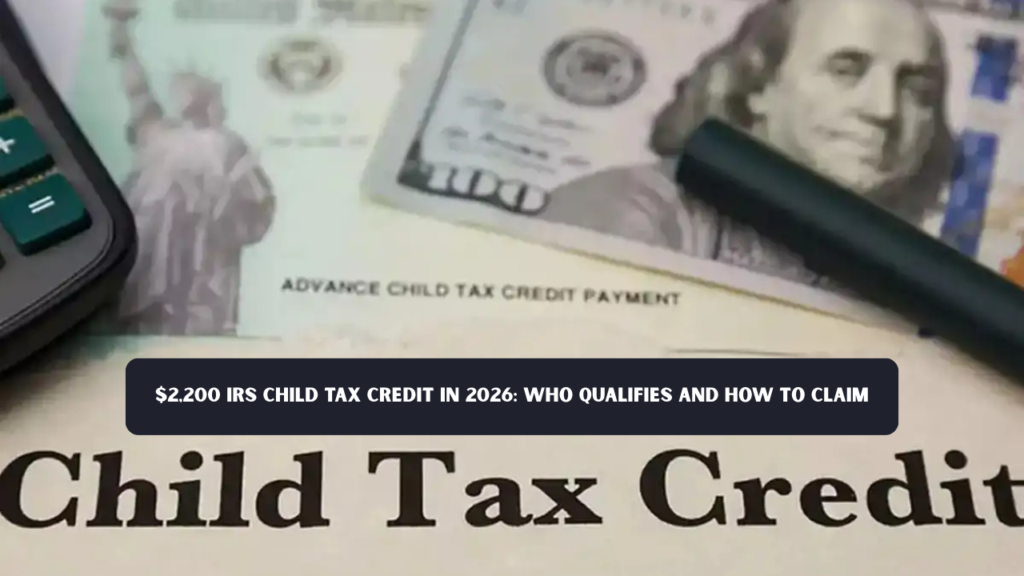 $2,200 IRS Child Tax Credit in 2026: Who Qualifies and How to Claim